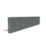 Perspective d'un acrotère en béton préfabriqué - Rendu 3D