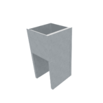 Module cage d'ascenseur en béton préfabriqué CIR PREFA, plan 3D
