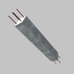 Poteaux en béton préfabriqué - Rendu 3D